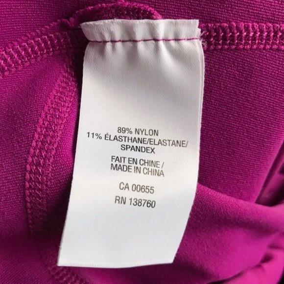 HYBA Cropped Magenta Purple Leggings Workout - Picture 7 of 7